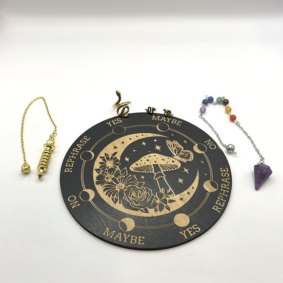 Mystical Starter Kit (Pendulums and Board w/Snake Ring and earrings) NWOT - Picture 1 of 7